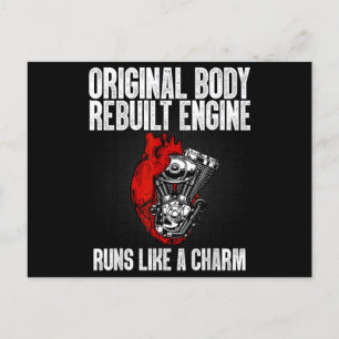 Funny Open Heart Surgery Recovery Survivor Gift Me Postcard