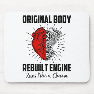 Funny Open Heart Surgery Recovery Survivor Gifts M Mouse Mat