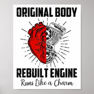 Funny Open Heart Surgery Recovery Survivor Gifts M Poster