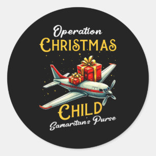 Funny Operation Christmas Child Funny Family Match Classic Round Sticker