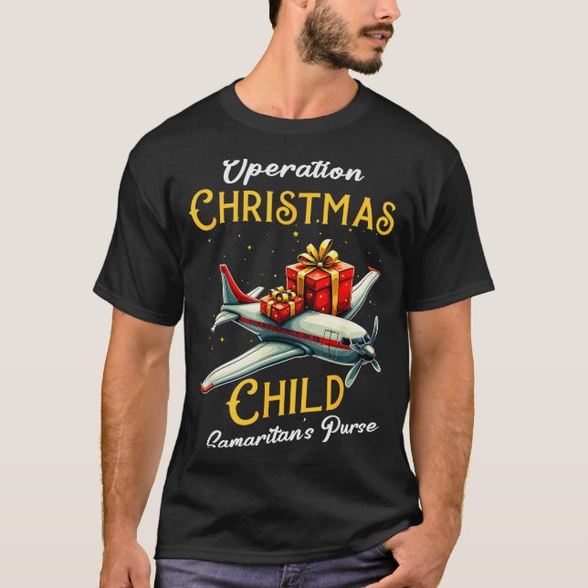 Funny Operation Christmas Child Funny Family Match T-Shirt (Front)