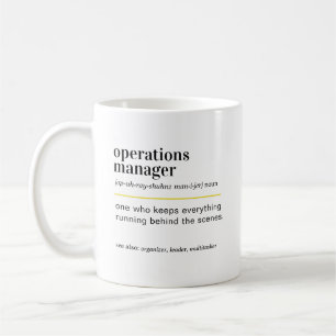 Funny Operations Manager Definition Gift Coffee Mug