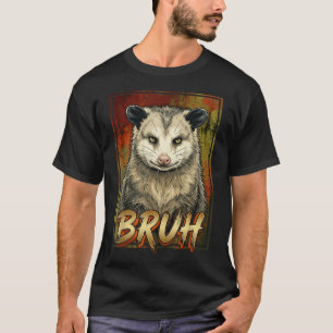 Funny Opossum Bruh ns Men Possum T-Shirt