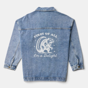 Funny Opossum - I'm a delight Denim Jacket