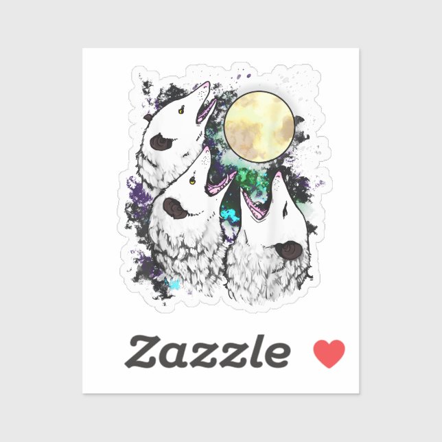 Funny Opossum Sticker | Cute Screaming Possum (Sheet)