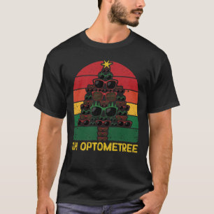 Funny Opticians Christmas Tree Glasses Xmas Oh T-Shirt