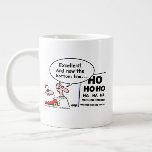 Funny Optometrist Christmas Cartoon Art Large Coffee Mug
