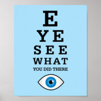 Funny Optometry Pun Eye See