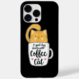 Funny Orange Cat Coffee Mug Cat Lover Case-Mate iPhone 14 Pro Max Case