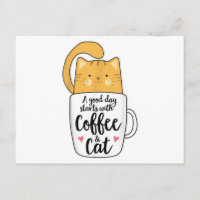 Funny Orange Cat Coffee Mug Cat Lover