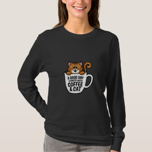 Funny Orange Cat Coffee Mug Cat Lover T-Shirt