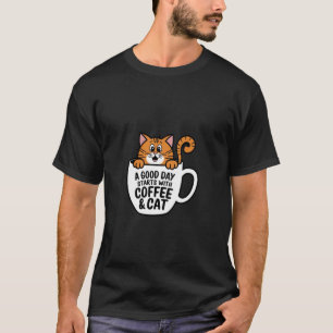 Funny Orange Cat Coffee Mug Cat Lover T-Shirt