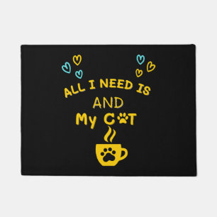 Funny Orange Cat Coffee Mug Cat Lover T-Shirt Doormat