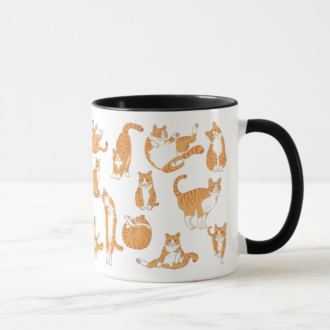 Funny Orange Cat Mug | Cute Tabby Cat Cup (Right)