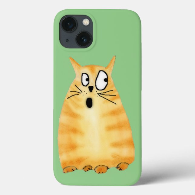 Funny Orange Tabby Cat Case-Mate iPhone Case (Back)
