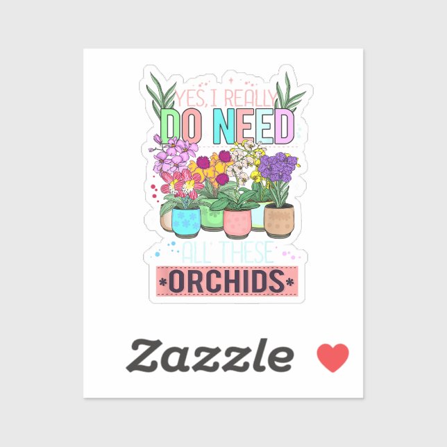 Funny Orchid Plant Lover (Sheet)