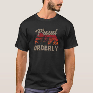 Funny Orderly Superhero Vintage Men Dad Premium  T-Shirt