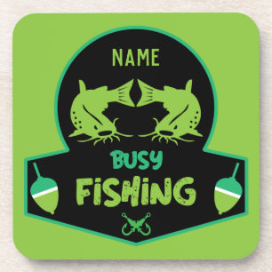 Funny original fishing gifts large coffee mug coaster
