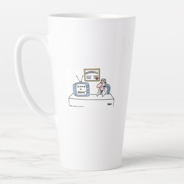 Funny Orthopedist Cartoon Art For Orthopedists Latte Mug (Left)