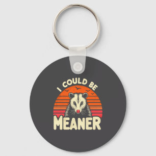 Funny Ossum I Could Be Meaner Retro Ssum Meme Key Ring