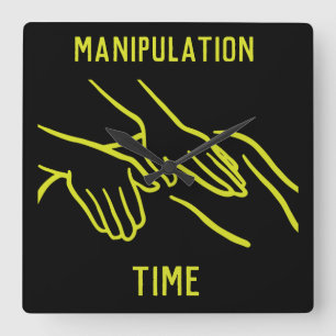 Funny Osteopath Gifts Square Wall Clock