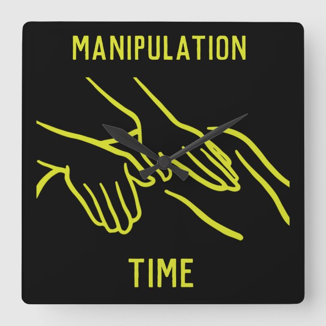 Funny Osteopath Gifts Square Wall Clock (Front)
