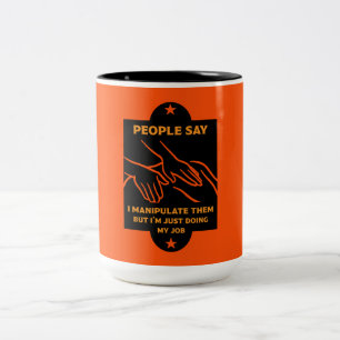 Funny Osteopath Gifts Two-Tone Coffee Mug