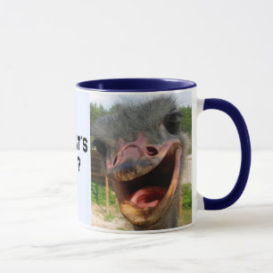 Funny Ostrich Bird Photo What's Up Mug