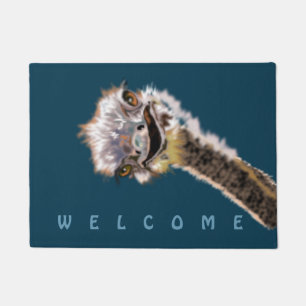 Funny Ostrich Doormat