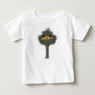 Funny Ostrich George And The Cute Ladybug Baby T-Shirt