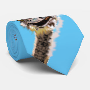 Funny Ostrich Tie Smile - Choose Colour
