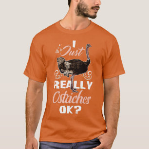 funny ostriches Safari squad zoo animals safari wi T-Shirt
