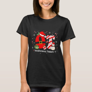 Funny Ot Nurse Occupational Therapy Santa Christma T-Shirt
