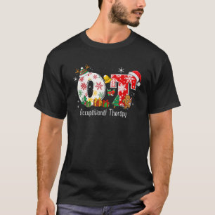 Funny OT Nurse Occupational Therapy Santa Christma T-Shirt
