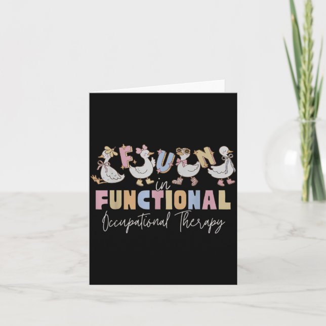 Funny OT Silly Goose Fun in Functional Card (Front)