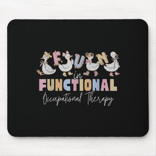 Funny OT Silly Goose Fun in Functional Mouse Mat (Front)