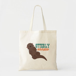 Funny Otter Cartoon Animal Otterly Adorable Tote Bag