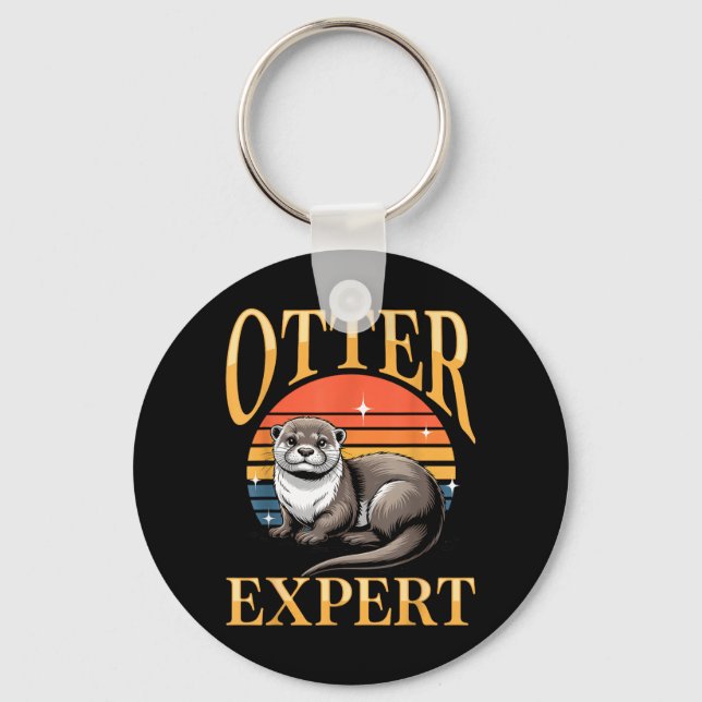 Funny Otter Key Ring (Front)