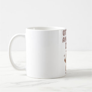 Funny Otter With Moustache Otterly Amazing Dad Pun Coffee Mug