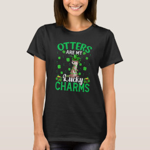 Funny Otters Are My Lucky Charms Otter St Patrick T-Shirt