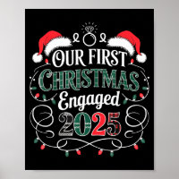Funny Our First Christmas Engaged 2025 Couples Paj