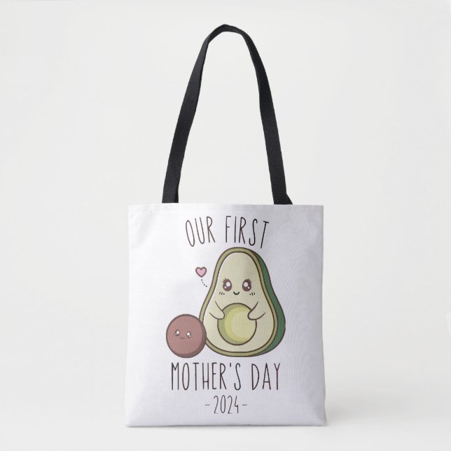 Funny Our First Mother's Day  Tote Bag (Front)