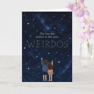 Funny Our Love Is Written in The Stars Card