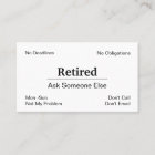 Funny Out Of Business Retirement