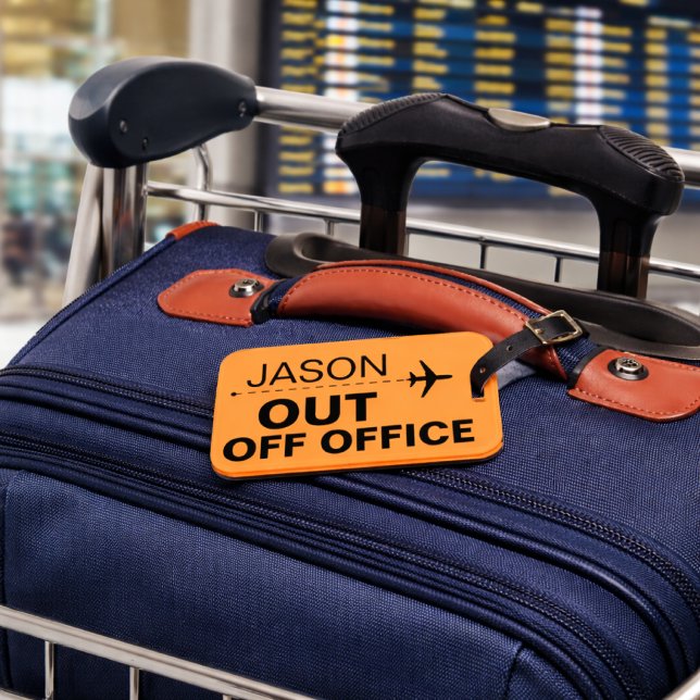 Funny Out Off Office Luggage Tag (funny out of office luggage tag)