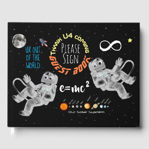 Funny Outer Space Math Science Geek Astronauts Guest Book
