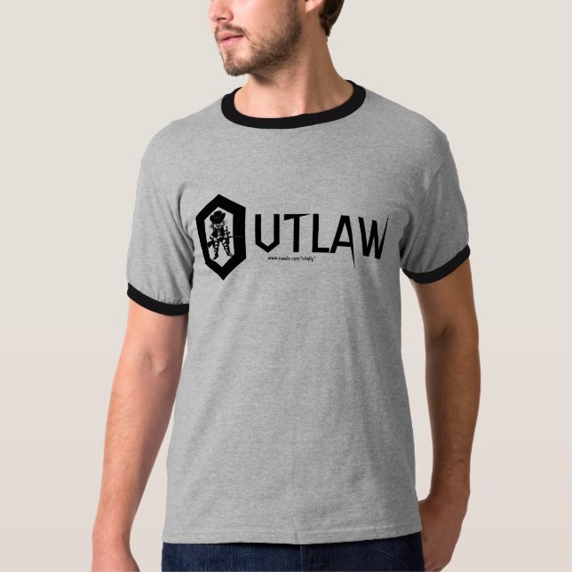 Funny outlaw t-shirt design (Front)