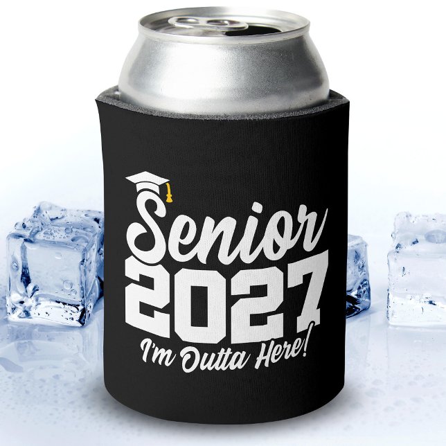 Funny Outta Here Graduation Senior Class of 2027 Can Cooler (Creator Uploaded)