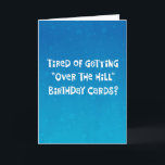 Funny "Over the Hill" 59th Birthday Card<br><div class="desc">Funny "Over the Hill" 59th Birthday Greeting Card for someone turning 59 years old</div>