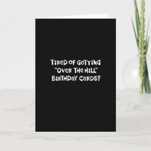 Funny "Over the Hill" 70th Birthday Card